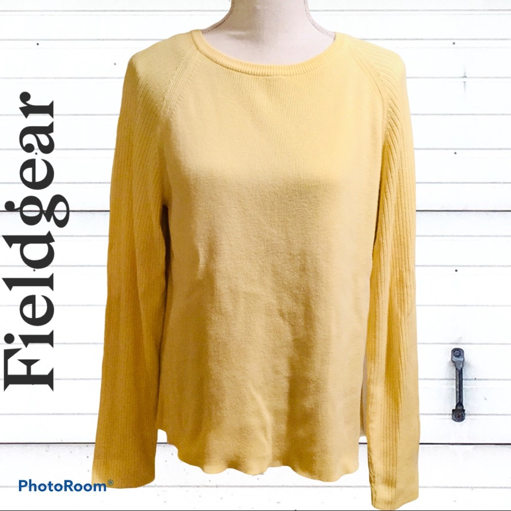 Fieldgear (Marshall Fields)Yellow Sweater